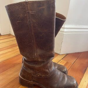 Frye Campus Marbled Leather Boots
